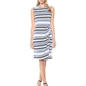 Lark & Ro Women's Sleeveless Wrap Skirt Dress